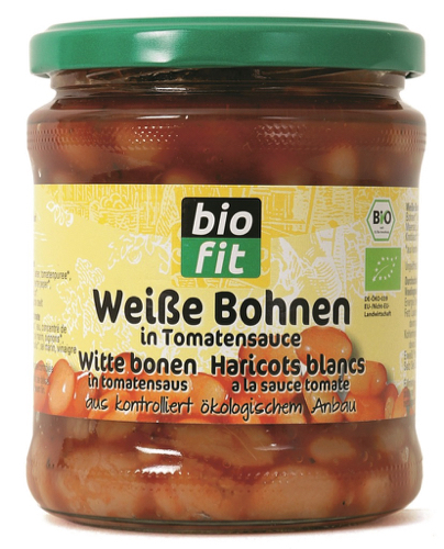 Biofit Witte bonen in tomatensaus bio 370ml
